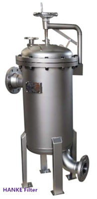 Carcasa de filtro de bolsa de acero inoxidable DN300 Clasificación de filtro de 5 micras para separación de sólidos y líquidos
