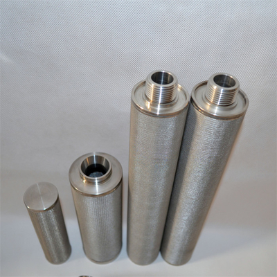 Pulgada sinterizada serie del filtro 1 el 1/2 del metal de Pss fuera de la longitud de 10 pulgadas 2um 50 PSI