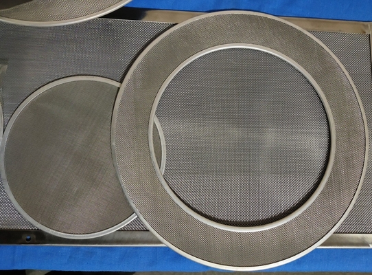 Aisi 316 discos inoxidables del paño de alambre de acero afiló la filtración de 100 micrones